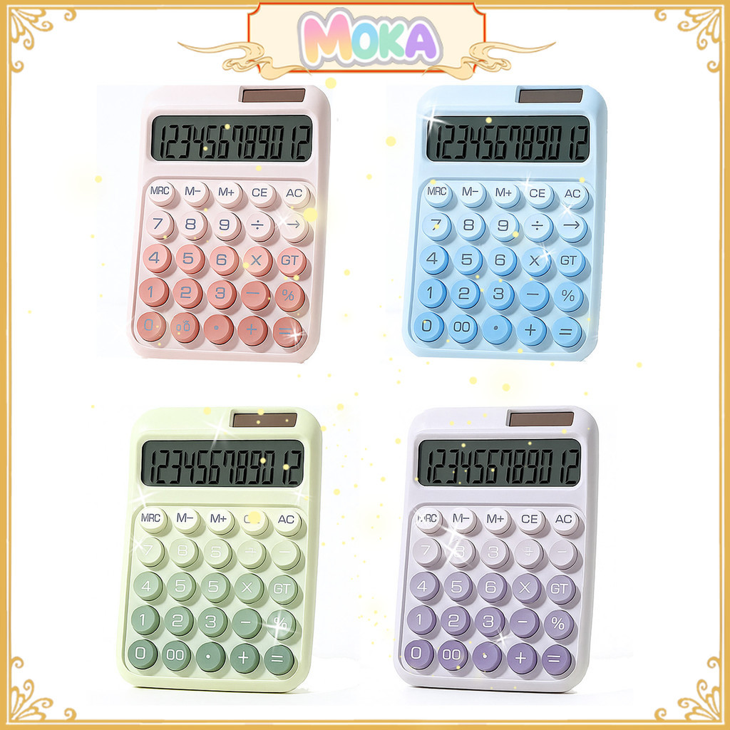 

Moka Ideal For Study Desk And Daily Use / Kalkulator Warna Gradasi Cantik / Kalkulator Warna Pastel Macaron / Sweet Color Calculator / Kalkulator 12 Digit Mkpp15