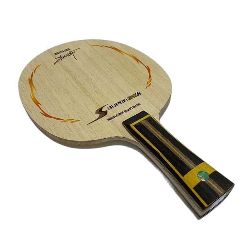 ZJK Super ZLC Table Tennis Blade Offensive Fast Attack SZLC Ping Pong Bat Paddle Flared Long Handle 