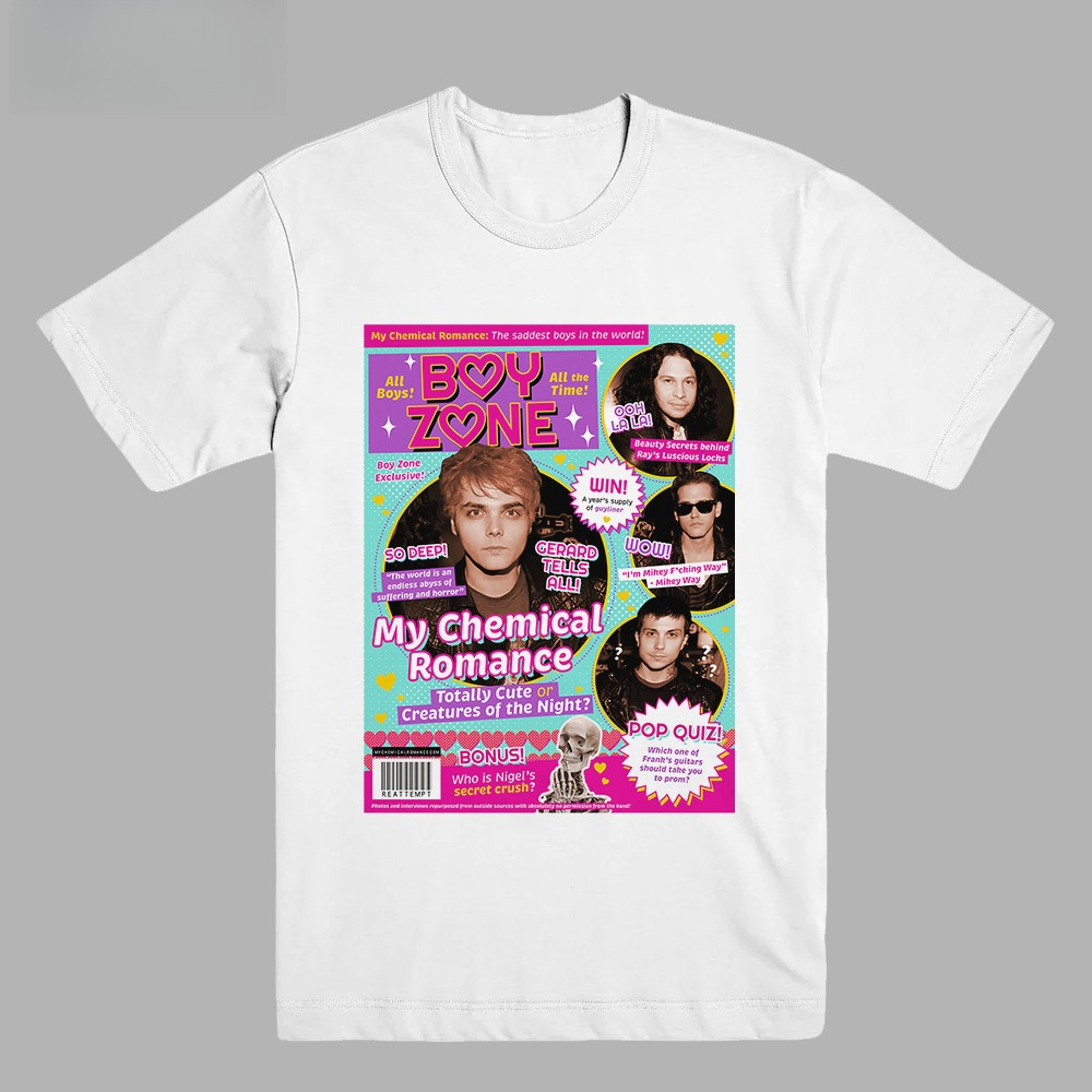 MY CHEMICAL ROMANCE - BOY ZONE MAGAZINE | T-SHIRT |  BAND MERCH