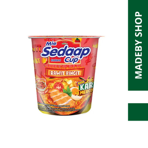 

MIE SEDAAP CUP RAWIT BINGIT RASA KARI MERCON 79 GR