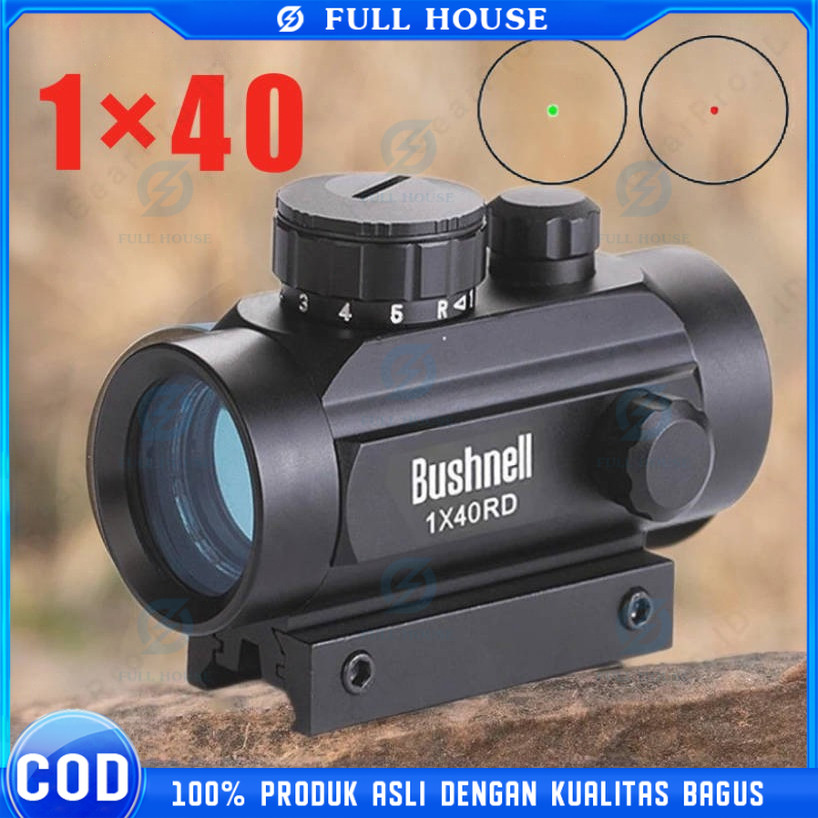 Full House！ Reddot Rdl Bushnell reddot 1x40 green dot holosight metal RD / Red dot 1X40 / REDOT 1X40