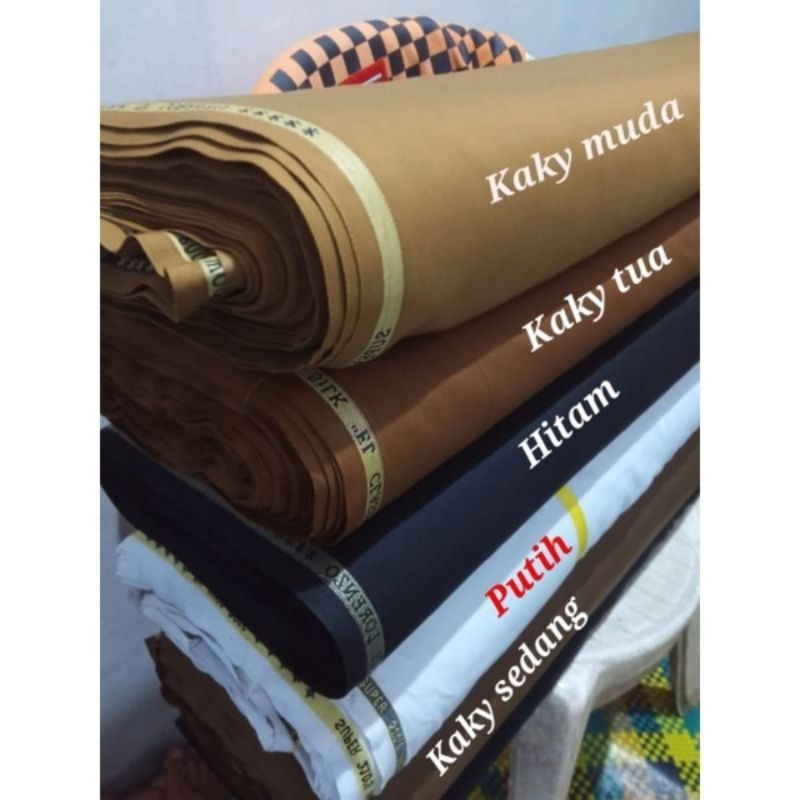 Kain Pemda Semi Wool Katun Lembut Bahan Seragam Pdh Pns Guru Wanita Pria