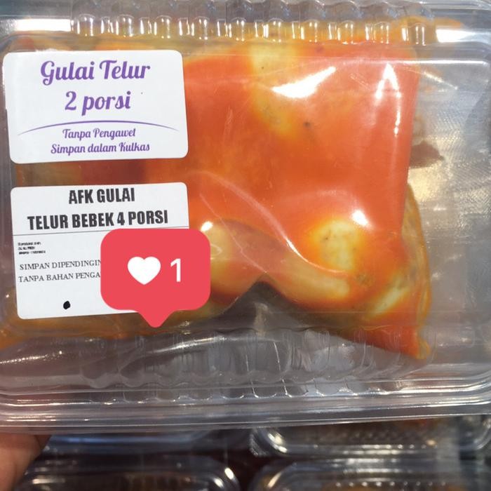 

Gulai telor 2 porsi / gulai telor bebek siap makan isi 4