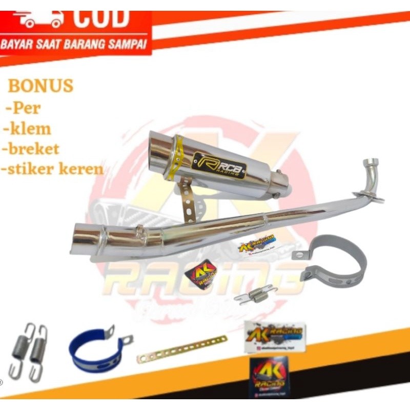 KNALPOT RACING RCB KNALPOT RCB Supra, Jupiter, Smash, Shogun, Karisma, Revo, Blade