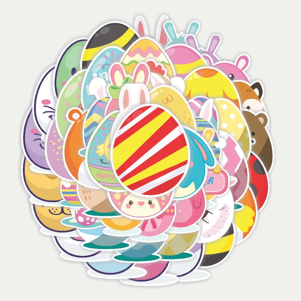 

Sticker Pack Stiker Easter Egg [Telur Paskah] | Sticker TUMBLR | Stiker LAPTOP KOPER HELM