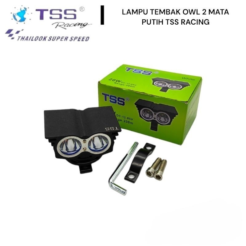 Lampu Tembak Sorot Led Cree OWL Tss Ac Dc Mini 2 Mata Ultrafire 20 Watt 12 Volt Universal Ujmsports 