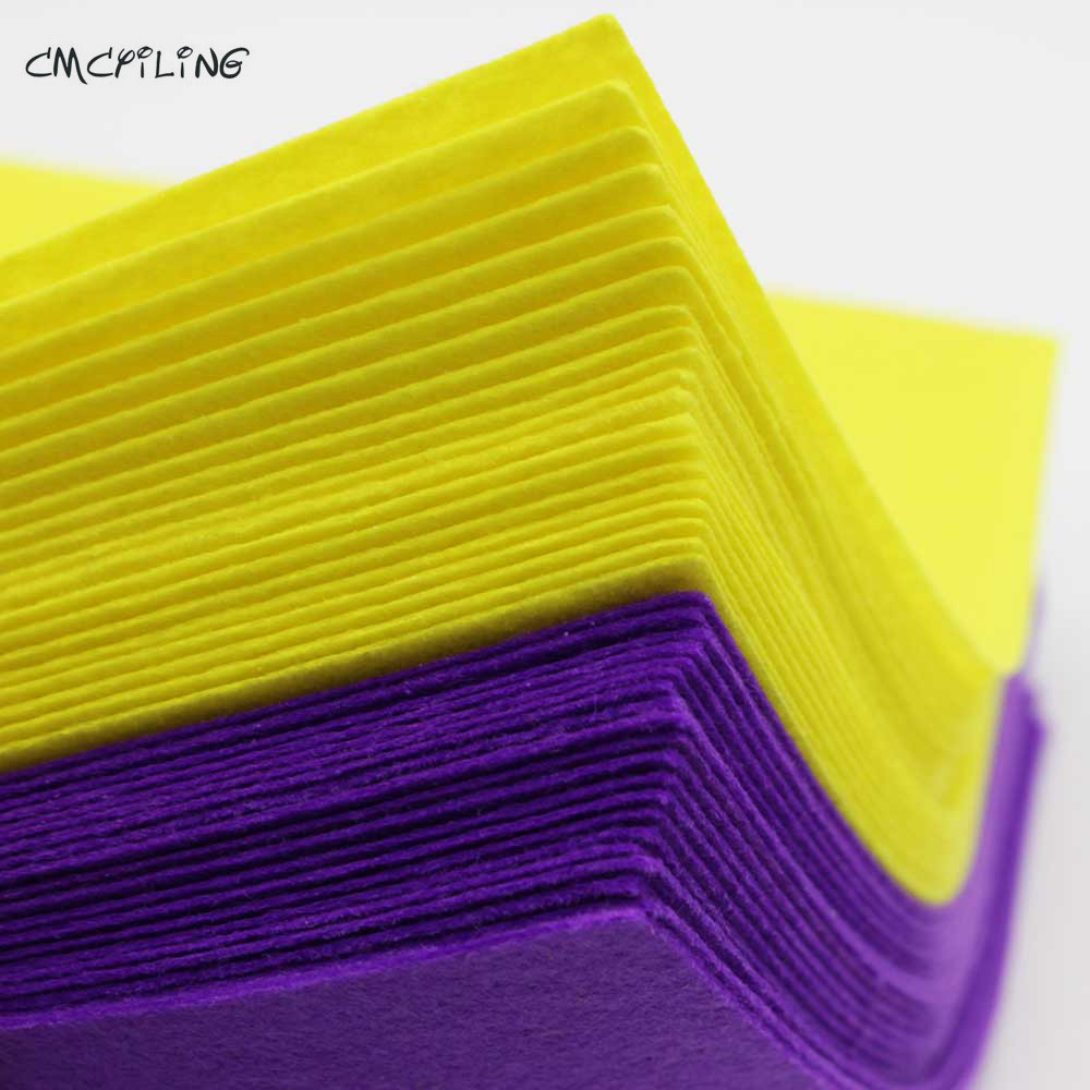 

CMCYILING Purple Yellow 1mm Hard Felt Sheets For Felt Craft DIY Craft Arts Crafts & Sewing Scrapbook Hometextile