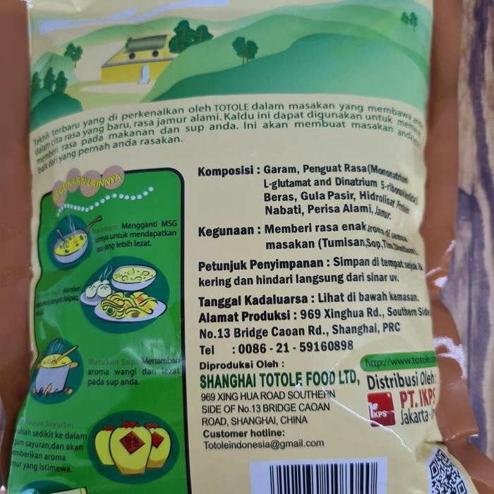 

Totole kaldu jamur 200gram halal penyedap rasa