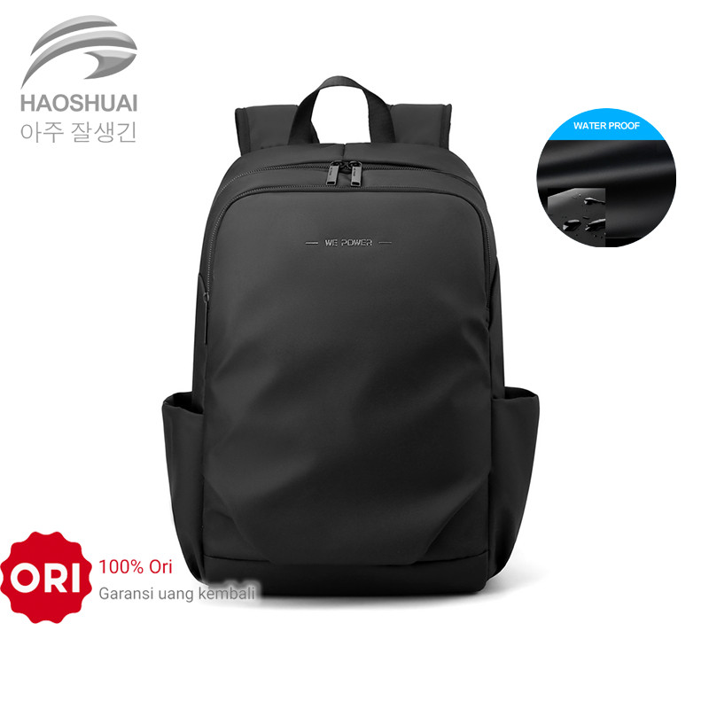 Tas Ransel Pria HAOSHUAI 1262 Backpack Tas Laptop Pria Waterproof BAEOS