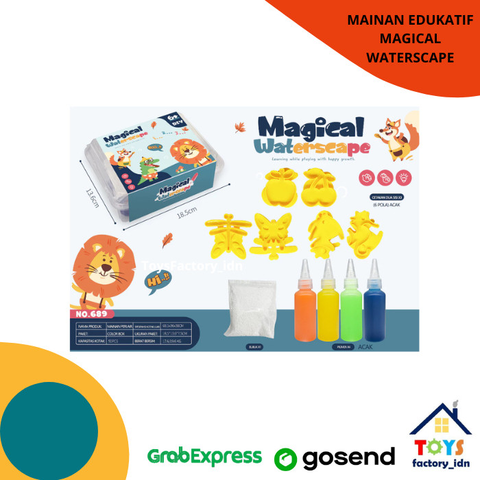 DIY Magical Waterscape Jelly Mainan Kreatifitas Air Cetakan Bentuk / Magical Waterscape Water Jelly