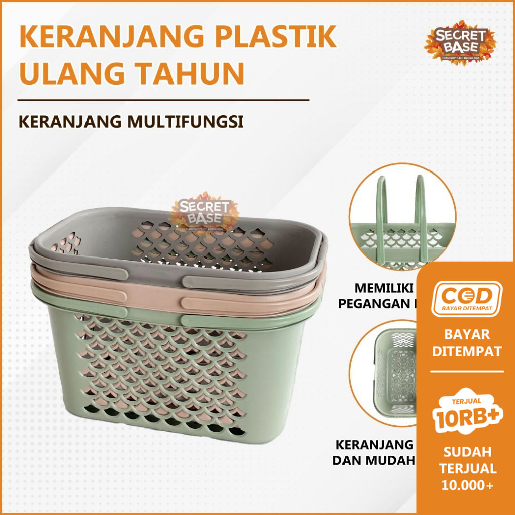 MINI KERANJANG MANDI - Keranjang Plastik Serbaguna / Keranjang Parcel