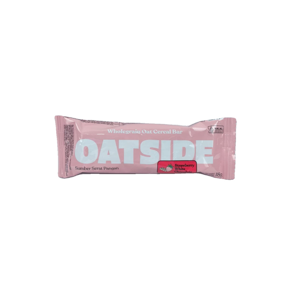 

Oatside Wholegrain Oat Cereal Bar Strawberry White Chocolate 18Gr