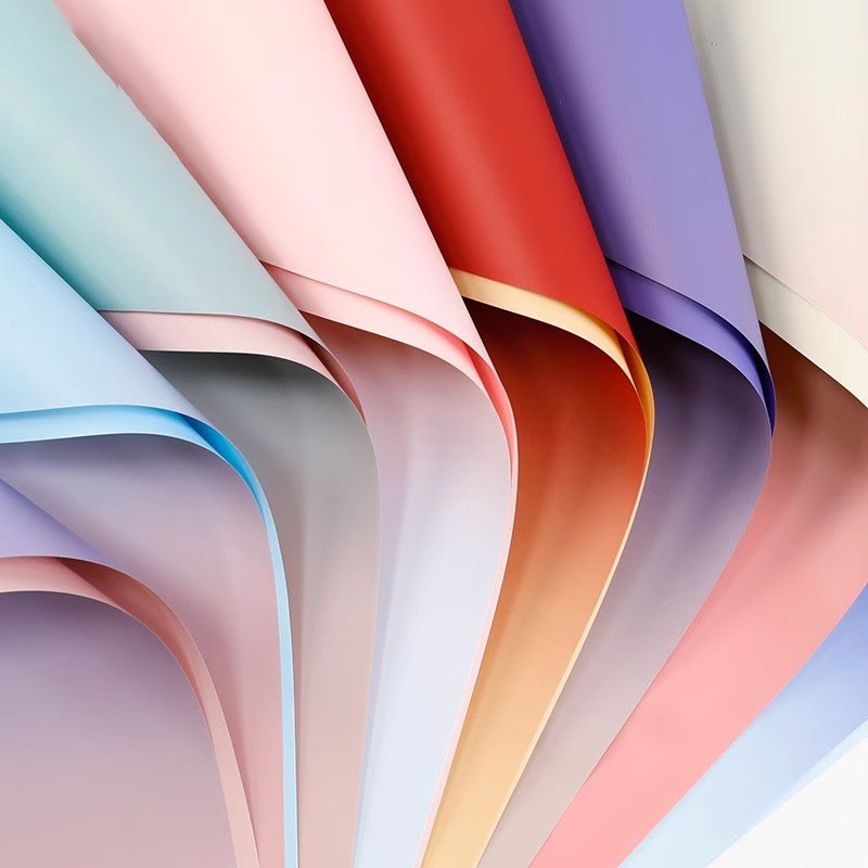 

Sky Floral Wrap 20 LEMBAR Kertas Buket Cellophane Gradient Flower Wrapping Paper Florist KB6183