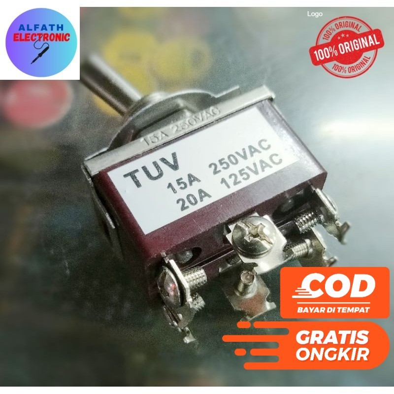 TOGEL 6PIN ON OFF 6 KAKI SWITCH TOGGLE  TOGEL 6 PIN ON OFF TUV ORIGINAL KUALITAS BAGUS