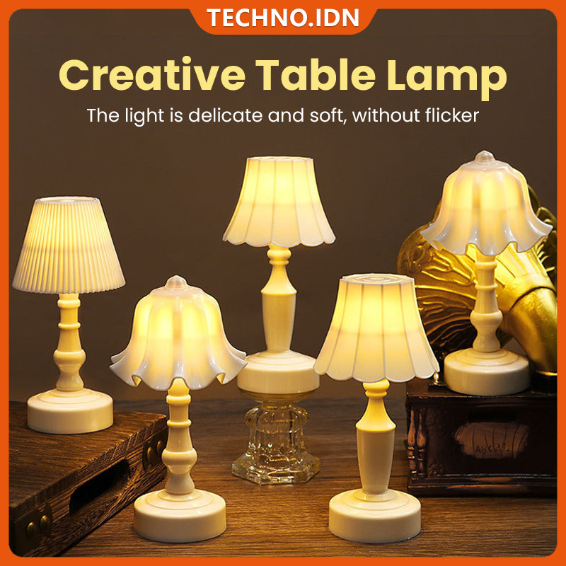 LED Lampu Dekoratif Lampu Kamar Tidur Lampu Malam Mini Lampu Meja (Termasuk Baterai)