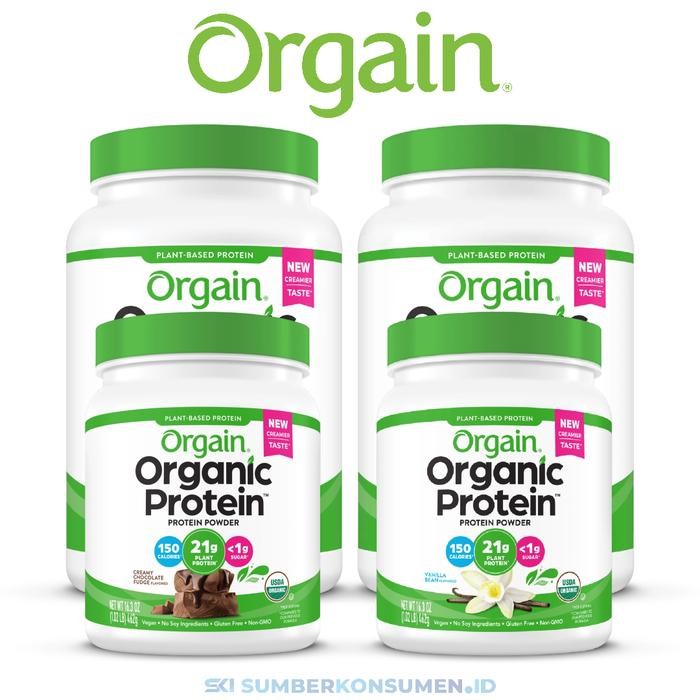 

Orgain Organic Plant Protein Powder Semua Rasa / Susu Milk Chocolate Vanilla - Creamy Chocolate Fudge, 462g
