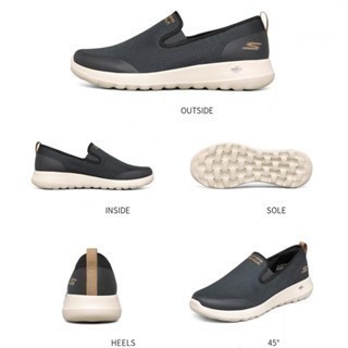 sepatu casual SKECHERS kasual pria hitam / slip on cowok rajut pria shoes