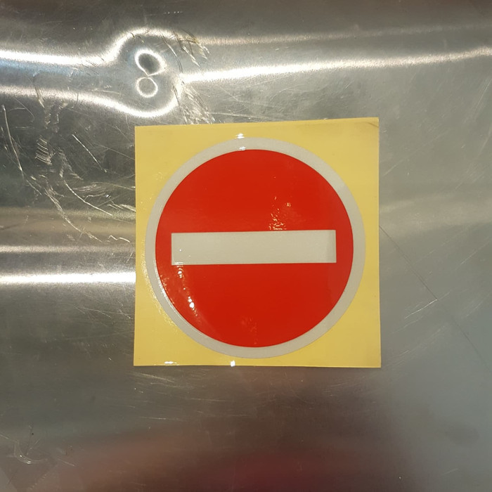 

SIGN STICKER TRANSPARAN K3 RAMBU SAFETY VERBODEN UK 10X10CM