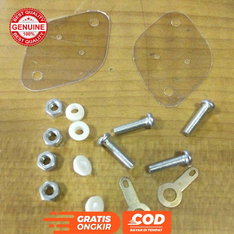 MIKA ISOLATOR BUSHING MUR BAUT TRANSISTOR JENGKOL SATU SET