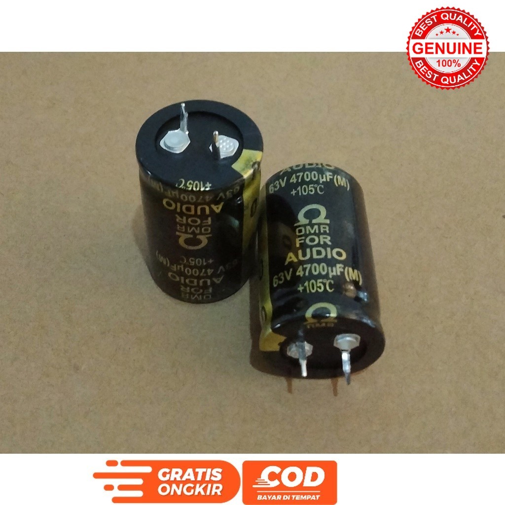 OMR KAPASITOR ELCO 4700 UF 63 V ELKO 4700UF 63 VOLT