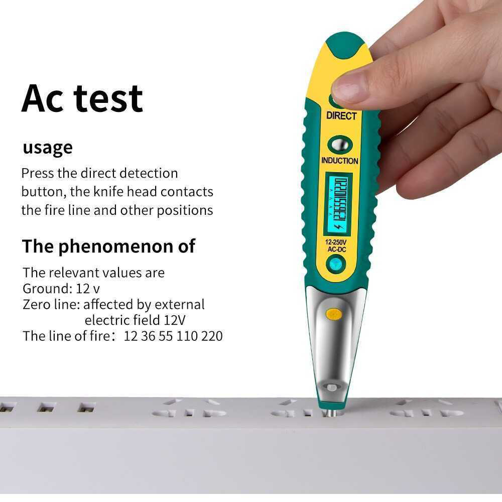 

es3shop - Tespen Tester Non Contact AC Detector 12V-250V Voltage Pen