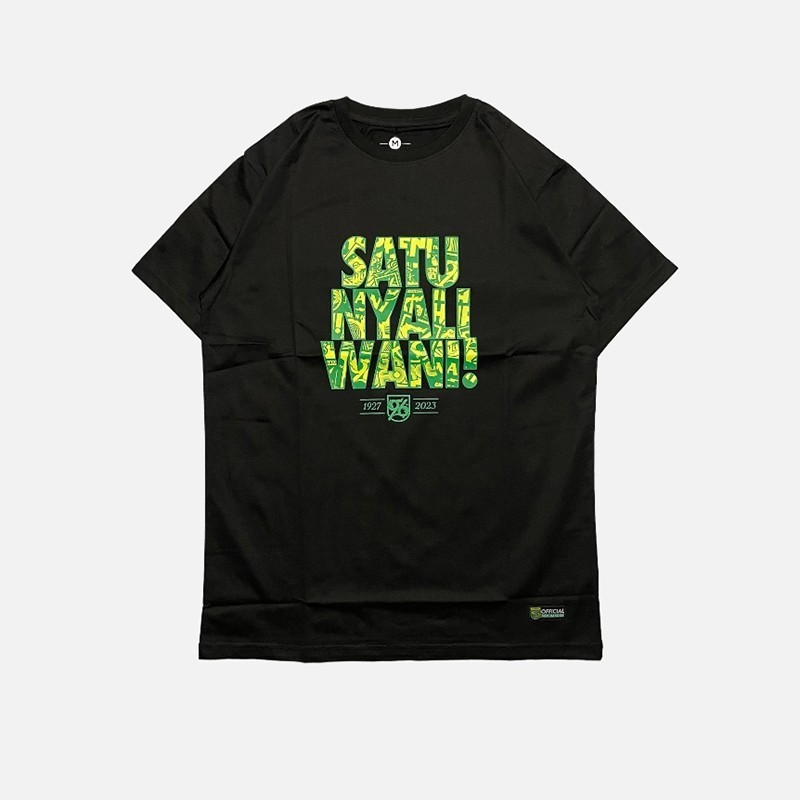 HOT 【COD】 Kaos Persebaya Salam Satu Nyali Anniversary 96 - Black Fashion T-shirt