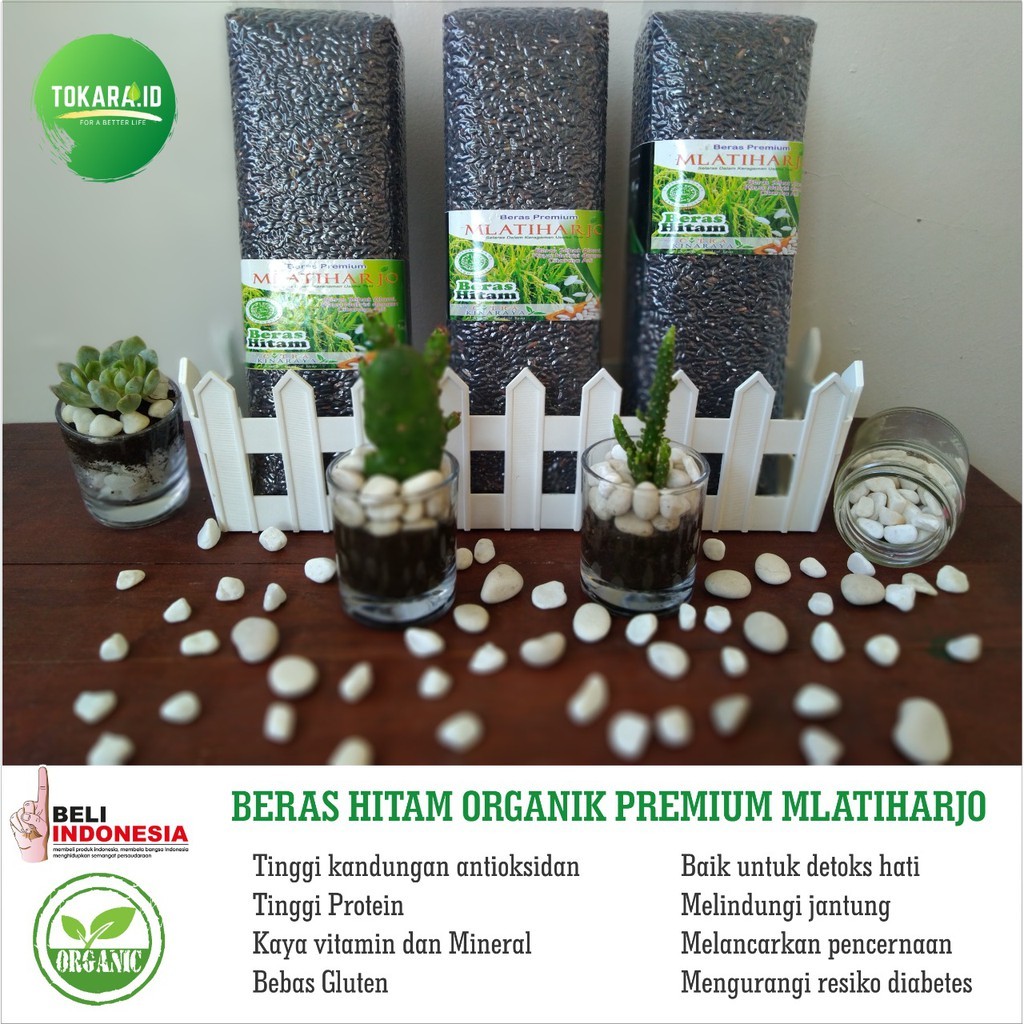 BERAS HITAM ORGANIK PREMIUM MLATIHARJO (VAKUM 1 KG)