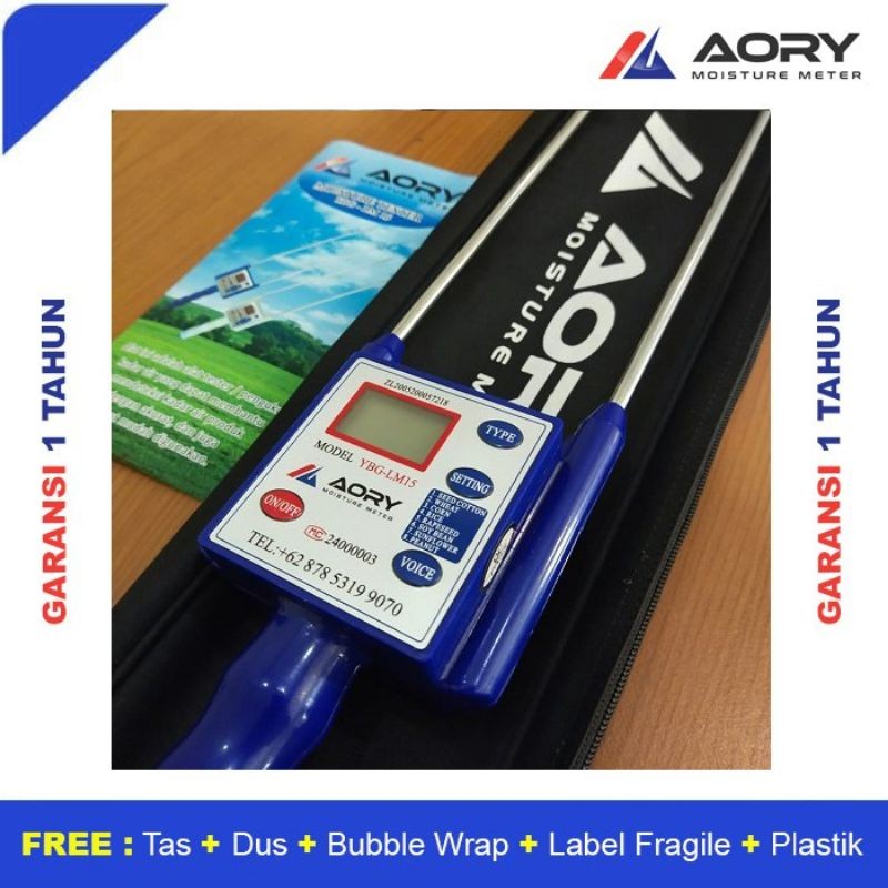 TERLARISAlat Tester Kadar Air Jagung, Beras, dll. (AORY Moisture Meter YBG-LM17)