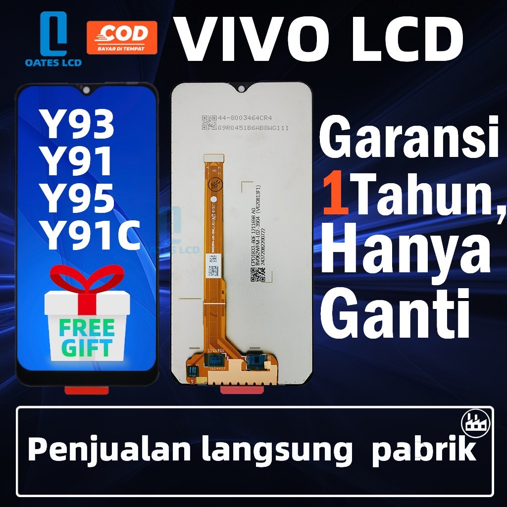 CASEORY LCD VIVO Y91/Y91C/1820/Y93/Y95/Y91i/Y1S/Y90 UNIVERSAL FULLSET Touchscreen ORI HP OG Crown/Oa
