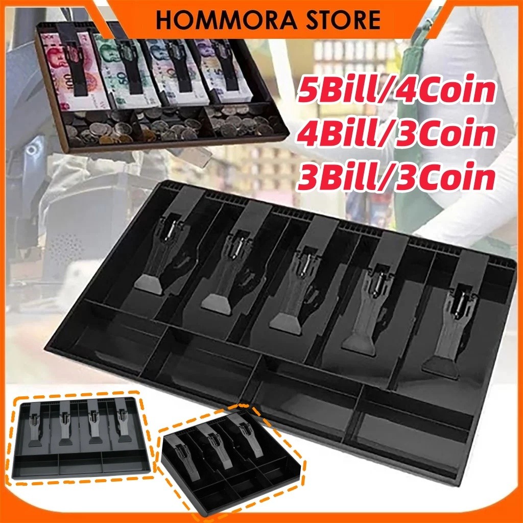 4/5 Laci Kasir Coin/Laci Uang Tunai/Laci Kasir/Kotak Kasir Kasir/Baki Mesin Kasir Model 5 Komparteme
