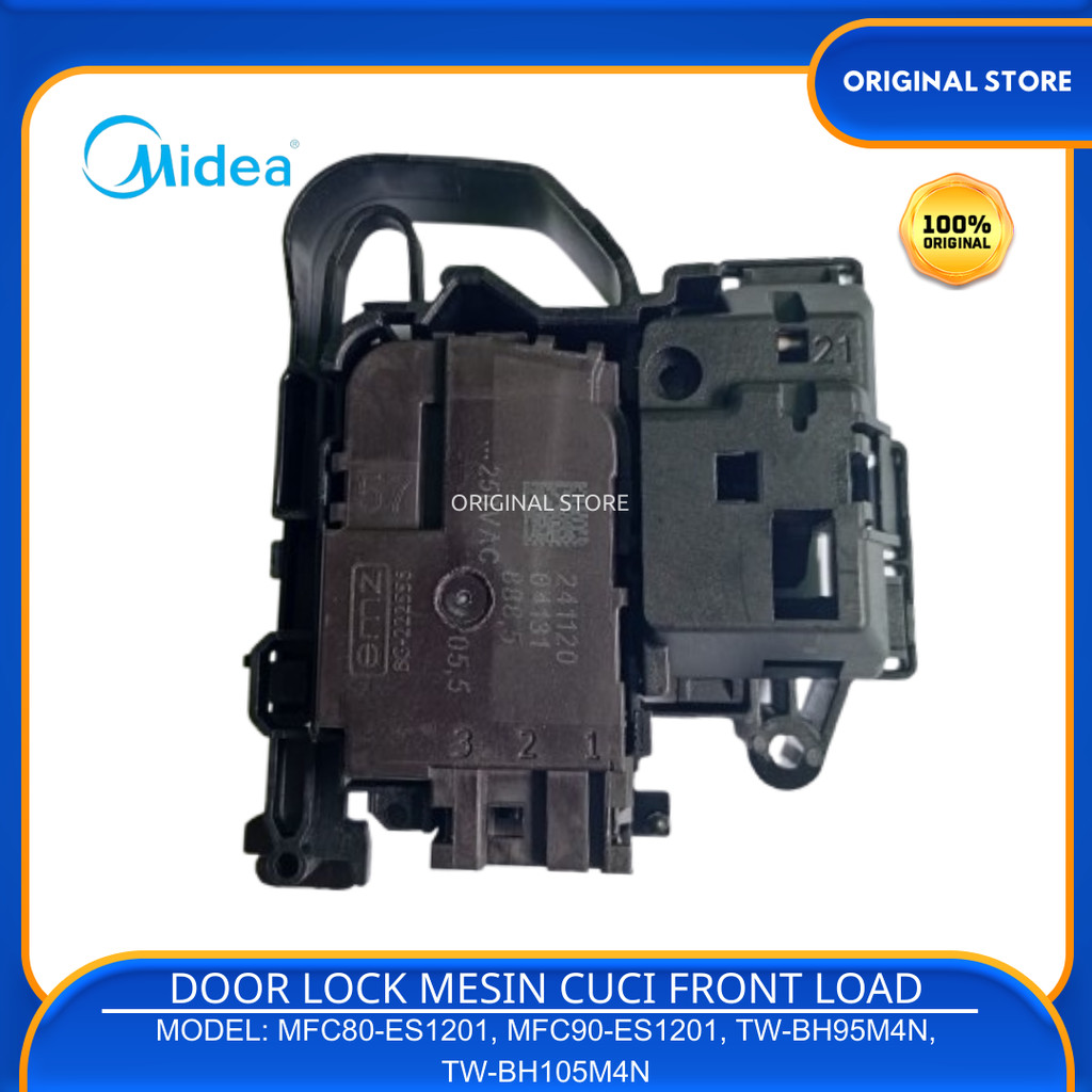 Door Lock Mesin Cuci Front Loading Midea MFC80-ES1201 MFC90-ES1201 TW-BH95M4N TW-BH105M4N