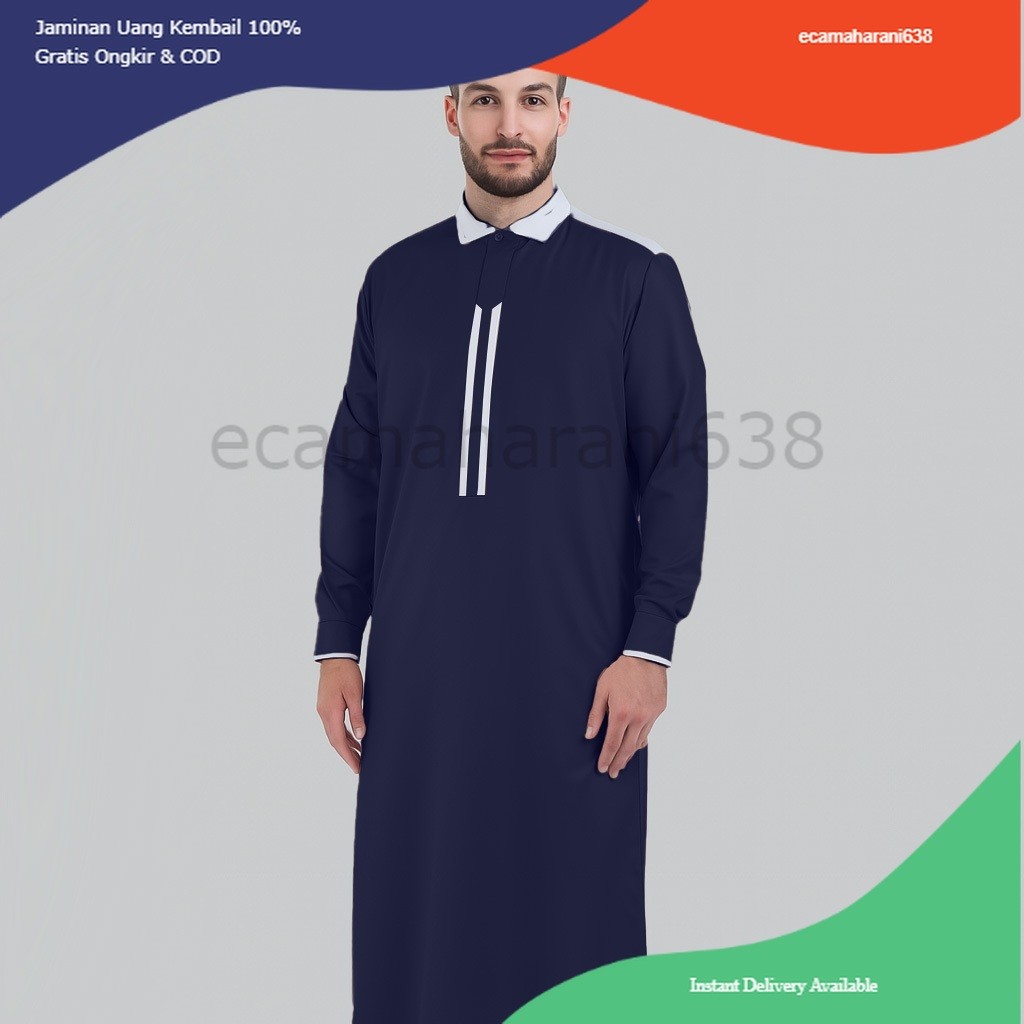 Jubah Pria Toyobo Thobe Jubah Gamis Pria MUslim Fakhruddin Baju Muslim Pria Jubah Pria Thobe Toyobo 