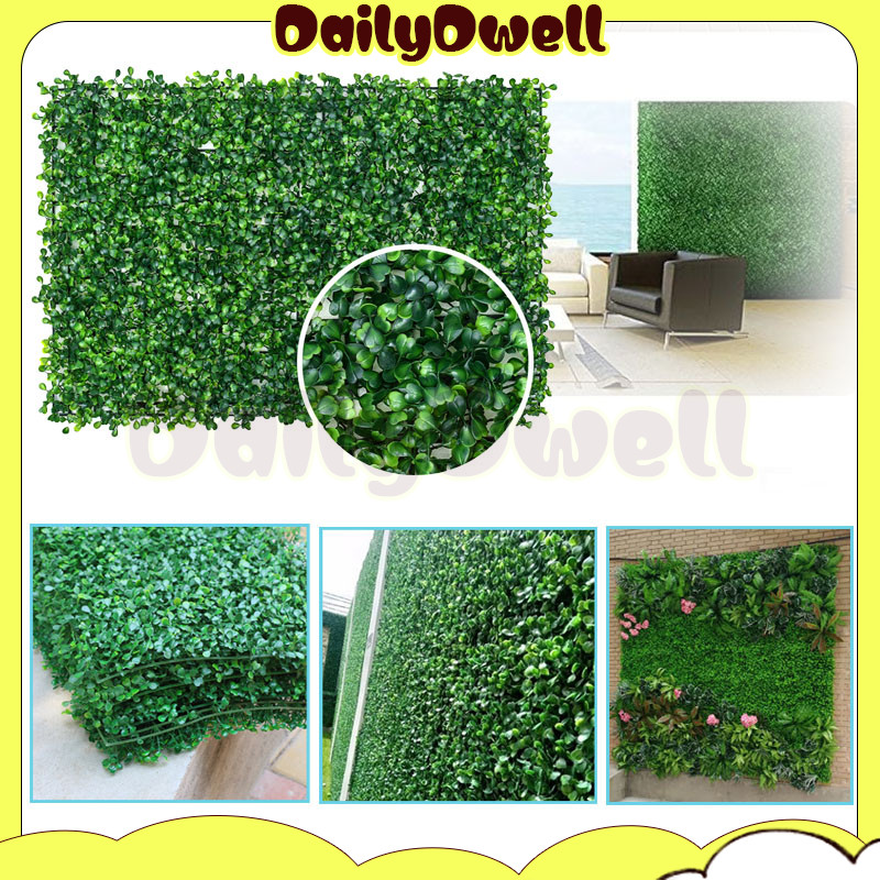 daun dolar dinding sintetis premium/rumput dinding dekor cafe vertical garden/ rumput plastik/