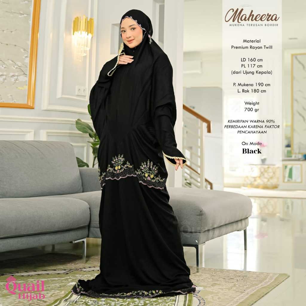 Maheera Mukena Terusan Original Quail Hijab Wanita