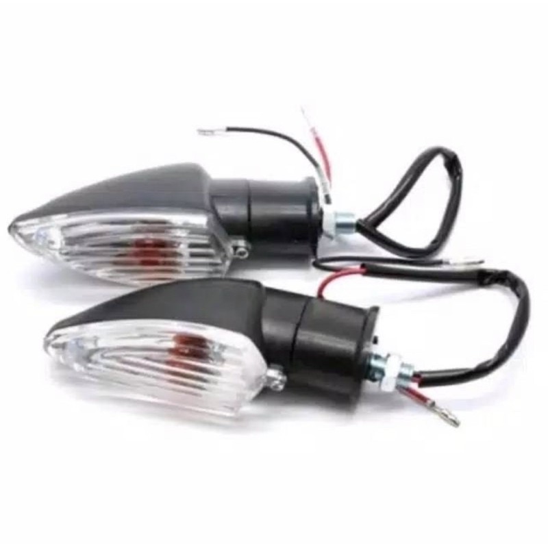 Lampu Sein Vixion New Mika Transparan Universal Cocok Untuk Motor Lain Tampilan Sporty Elegan