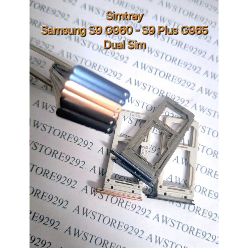 Tempat Kartu Simcard Sim card Lock Simtray Sim Tray Samsung S9 G960 - S9 PLUS G965 DUAL SIM