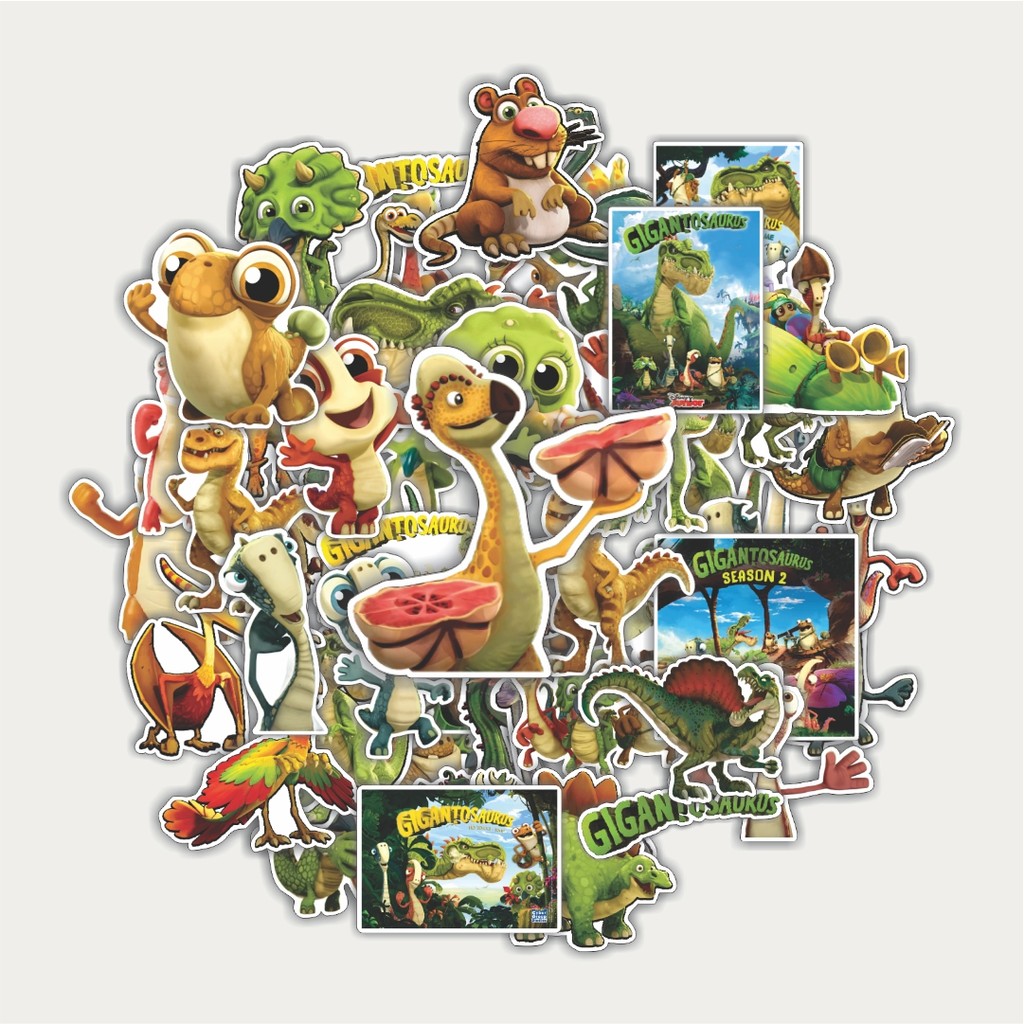 

Sticker Pack Stiker Gigantosaurus Cartoon | Sticker TUMBLR | Stiker LAPTOP KOPER HELM