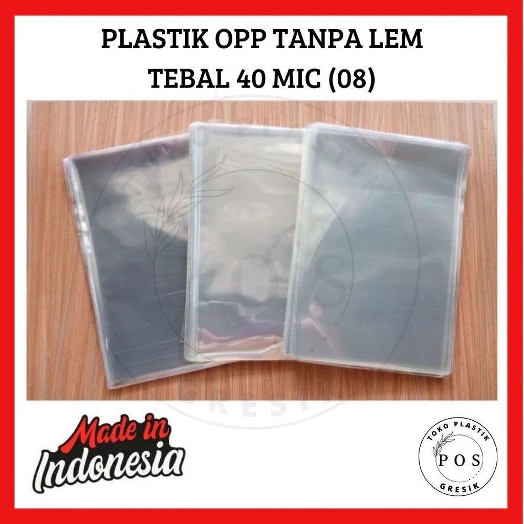 [250-gr] [40 MIC] HARGA PABRIK  Plastik OPP Tanpa Lem Plastik Kaca Souvenir PLASTIK KEMASAN TEBAL BE