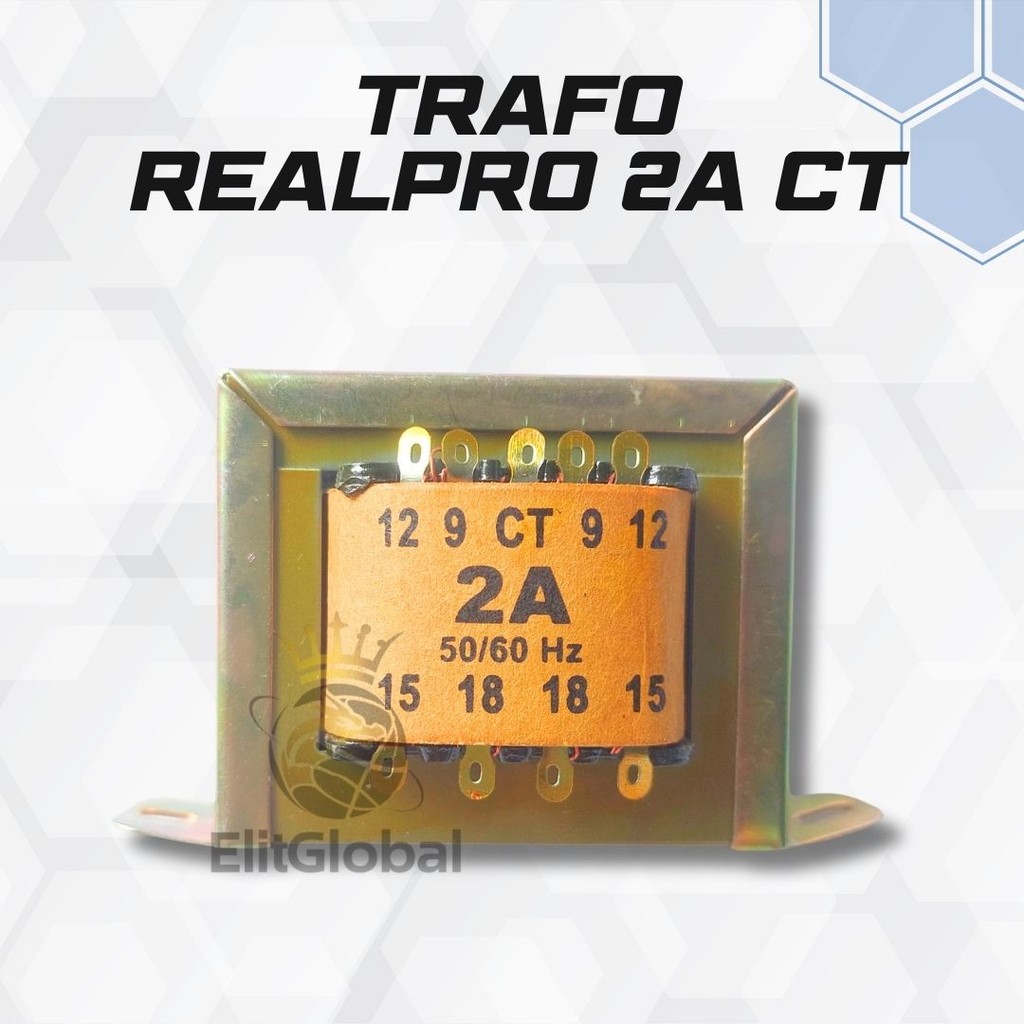 Transformer RealPro 2A CT 18V - Untuk Power Supply & Rangkaian Audio