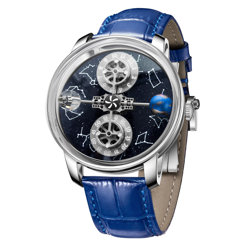 2023 PINDU Design New Men's Watch Mechanical Leather Strap Watch Casual Business Watch Waterproof Gl