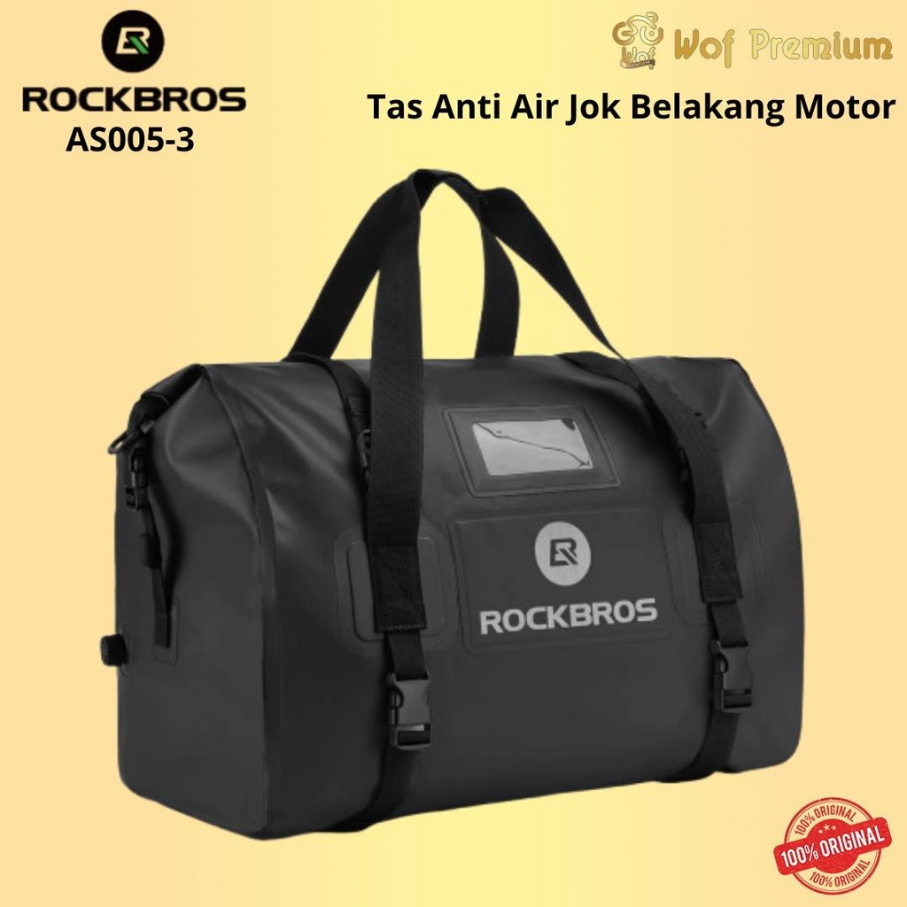 ROCKBROS AS005-3 Tas Touring Jok Belakang Sepeda Motor Tahan Air Tas Travel Jinjing Perjalanan Berke