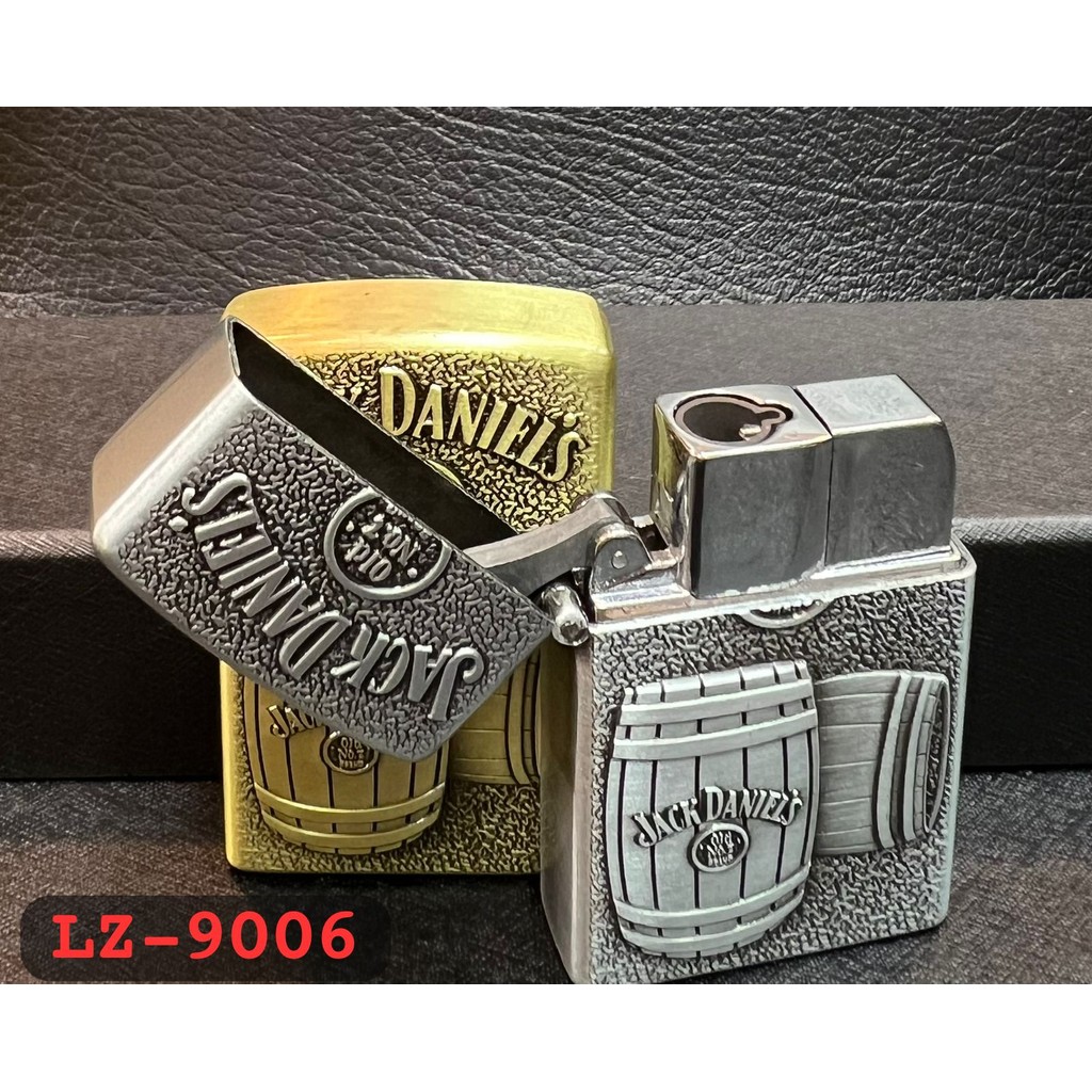 Korek Gas JackDaniels Korek Api Las Korek Motif Timbul Korek Isi Ulang Gas Korek Unik&Antik LZ-9006(