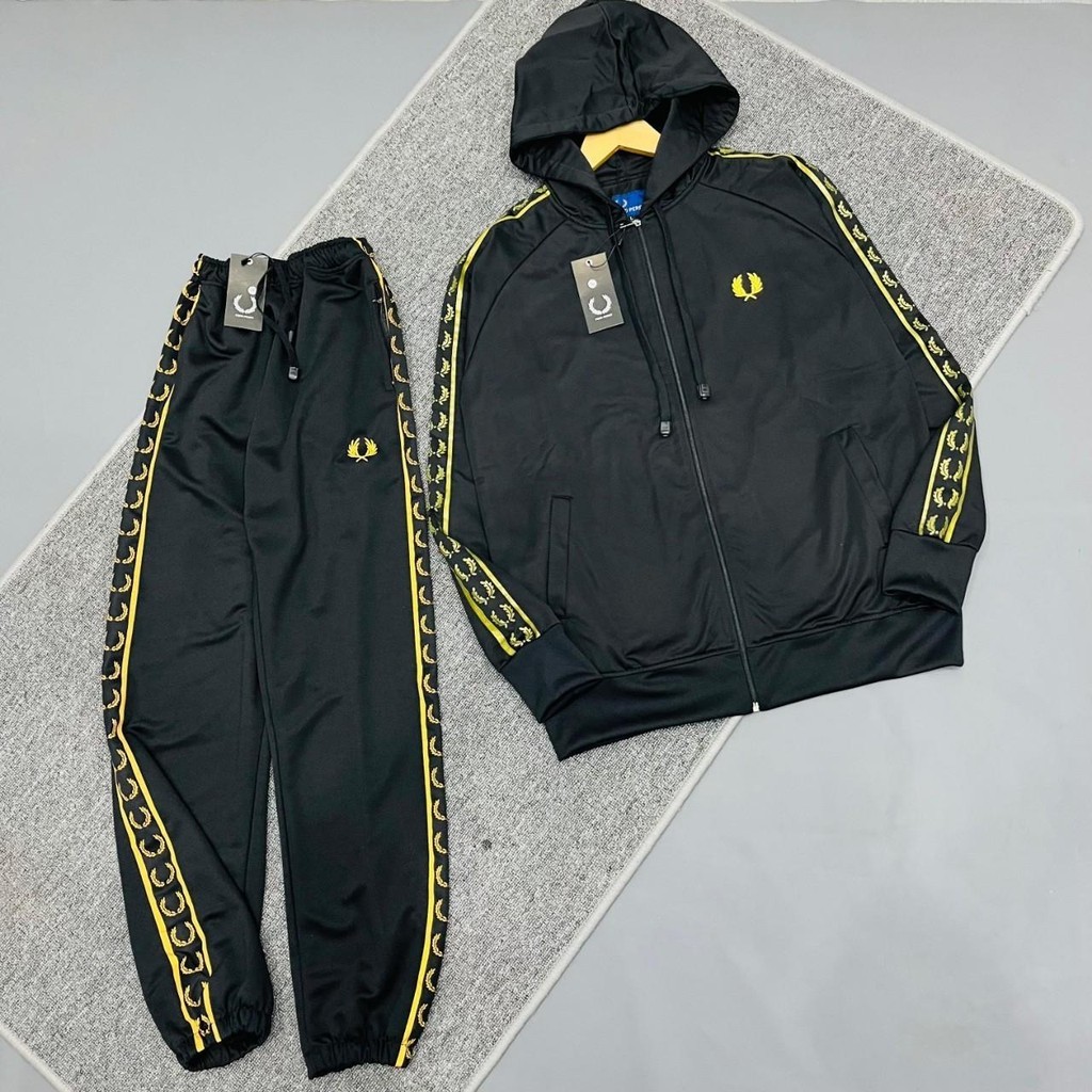 SET TRACKTOP HOODIE & TRACKPANT SETELAN ZIPPER JAKET & CELANA PANJANG PRIA WANITA CASUAL BRANDED