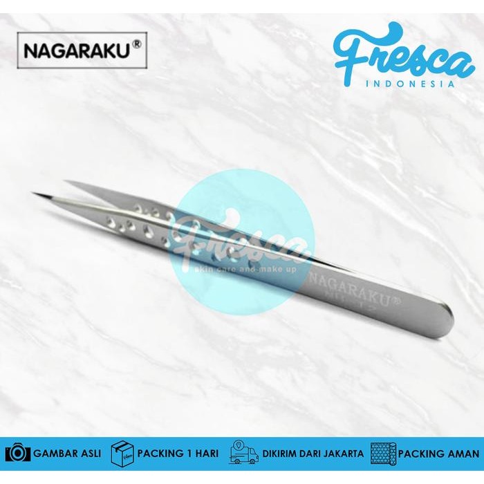 Nagaraku Pinset Tweezer Nagaraku Bengkok Lurus Russian Pinset Nagaraku - Lurus