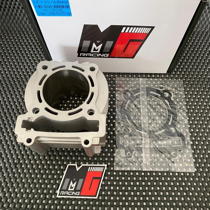 Ready blok mx king ceramic type fin 68 70 72 blok mx vixion ceramic only tanpa piston mg racing  68