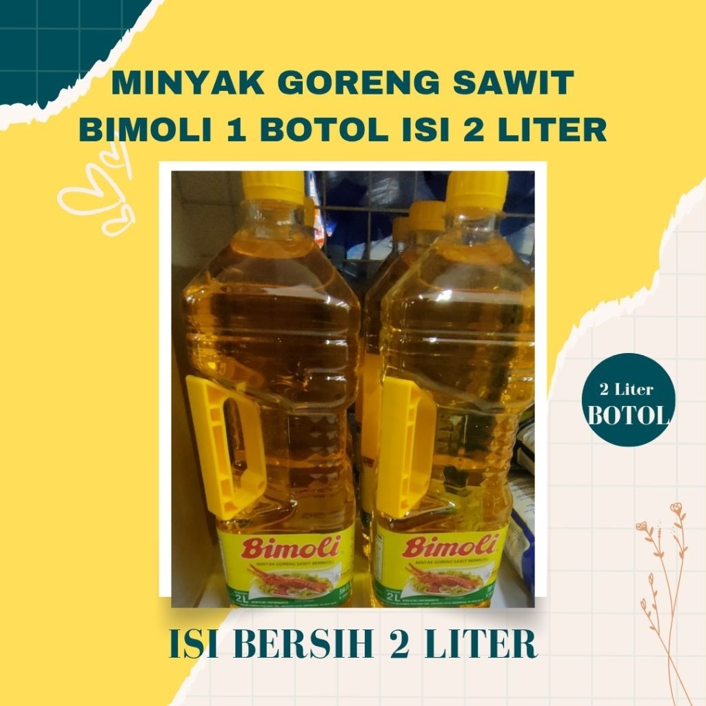 Minyak Goreng BIMOLI 2 LITER KEMASAN 1 BOTOL