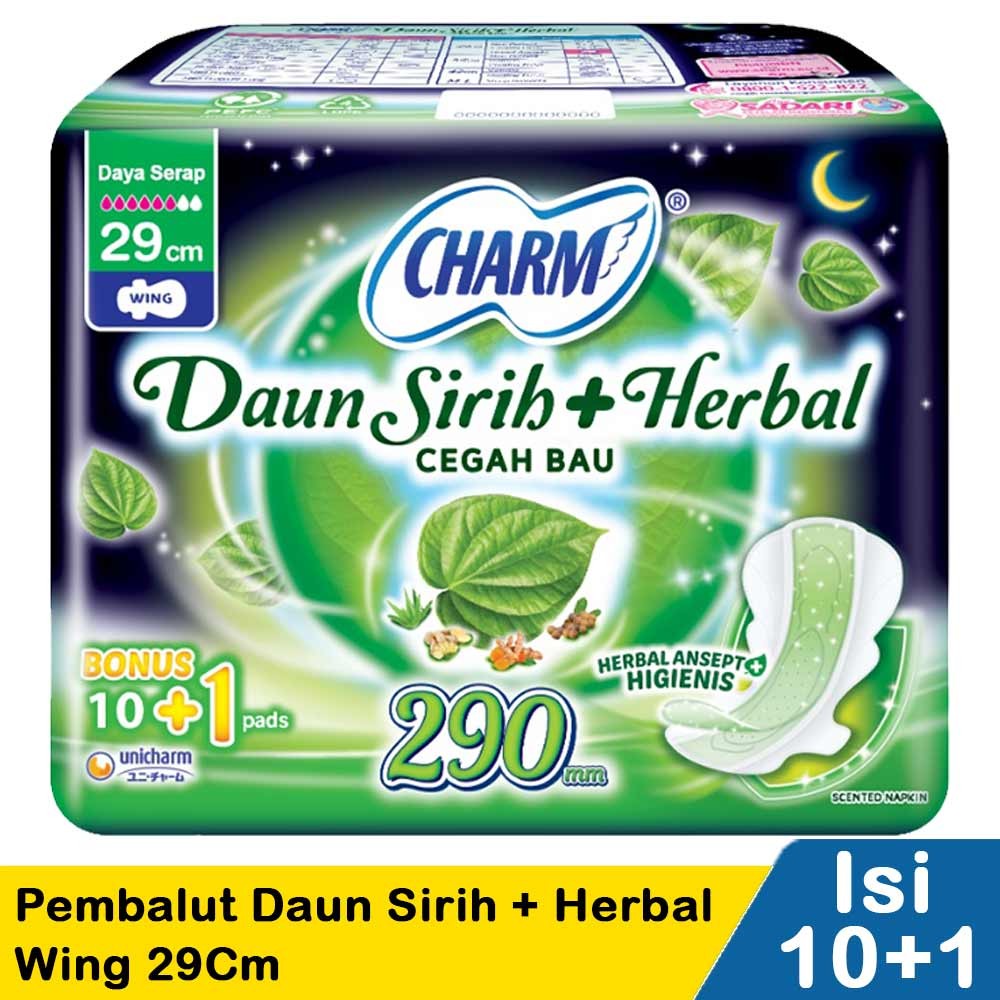 CHARM PEMBALUT DAUN SIRIH+HRBL 10+1S WING 29cm