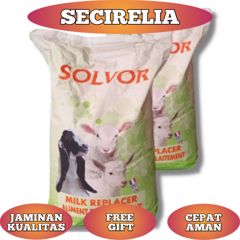 Susu Solvor Premium 1 kg | Bonus dot - Pengganti Susu Induk Anti Diare Anti Mencret Untuk Sapi Kambi
