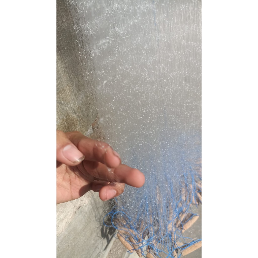 Jaring Ikan  Tinggi 1 meter Panjang 10 meter Senar 0,15 Siap Pakai