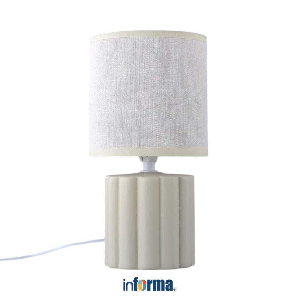 Informa Zara Lampu Meja - Krem Lampu Baca Penerangan Kamar Lampu Hias Ruangan Lampu Tidur Samping